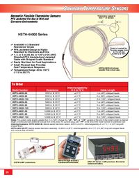Thumbnail of document Data Sheet - HSTH Hermetically Sealed Thermistor Sensors